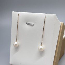 18K黃金Akoya珍珠耳線