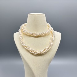 五股淡水珍珠長頸鏈