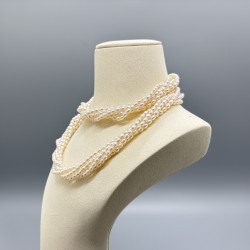 五股淡水珍珠長頸鏈