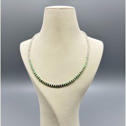 翡翠淡水小米珍珠漸變色頸鏈