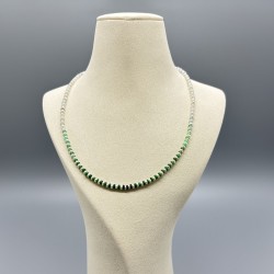 翡翠淡水小米珍珠漸變色頸鏈