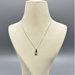 PT鉑金海藍寶鑽石頸鏈