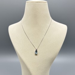 PT鉑金海藍寶鑽石頸鏈