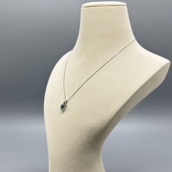 PT鉑金海藍寶鑽石頸鏈