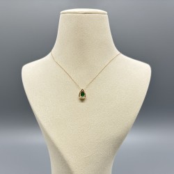 18K黃金祖母綠頸鏈