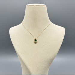 18K黃金祖母綠頸鏈