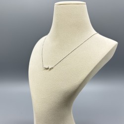 18K白金Mikimoto小米珠鑽石頸鏈