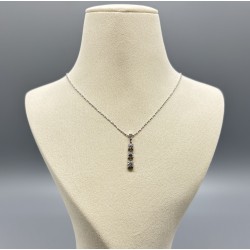 PT鉑金鑽石三鑽直排吊墜