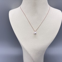 18K黃金珍珠鑽石頸鏈（戴妃款）