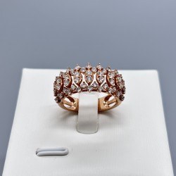 18K玫瑰金鑽石戒指