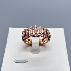 18K玫瑰金鑽石戒指