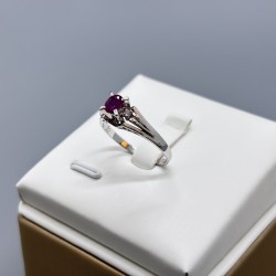 PT鉑金紅寶石戒指